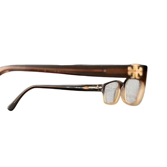 Pre-owned Tory Burch  Brown Tortoise Brown Eyeglass Frame 51-18-135 - Picture 2 of 6